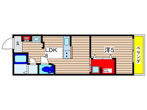 仮)Like作草部セカンドの物件間取画像